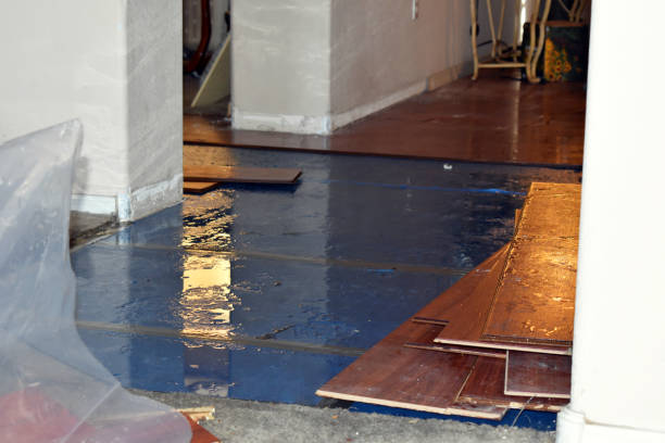 Professional Water Extraction technician working in Afton, OK